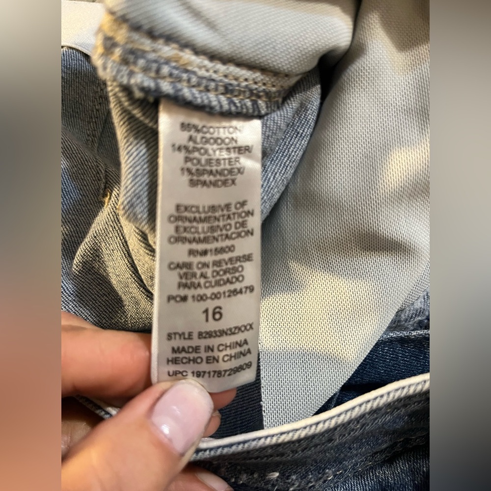 Democracy “Ab” technology Barrel Leg Jeans High Rise Medium Sandblast Blue (16) - Picture 6 of 8